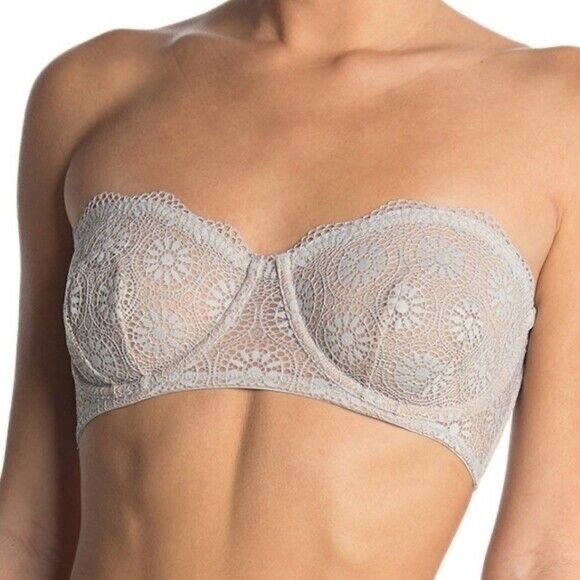 💗GET 20% OFF💗 NWT Free People Starla Underwire Convertible Lace Bra - Skies - Picture 8 of 9